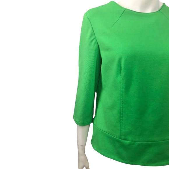 Liz Clairborne Green Zip Back Blouse Size M - Picture 7 of 13